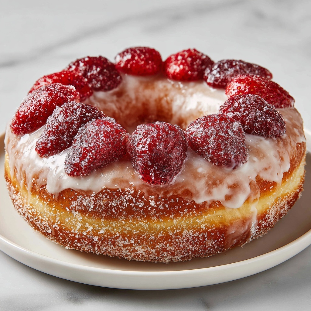 Strawberry Vanilla Bean Cronut Recipe - Recipe Image