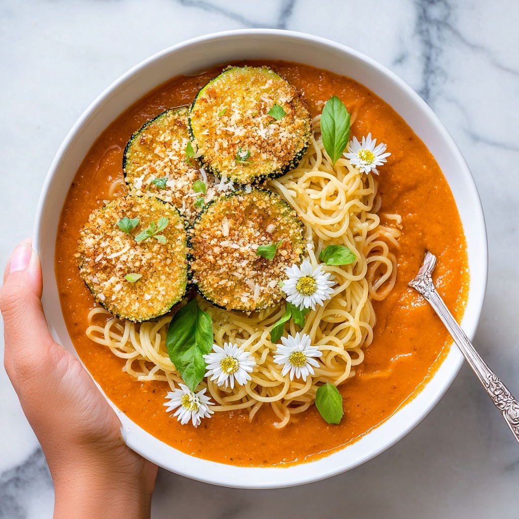 Crispy Zucchini Spaghetti: An Amazing Ultimate Pasta Dish to Try Recipe - Recipe Image