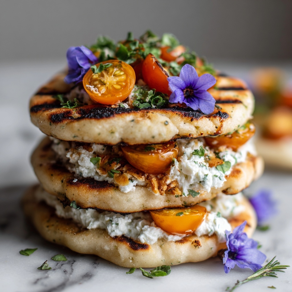 Grilled Naan (Indian Flatbread) Recipe - Recipe Image