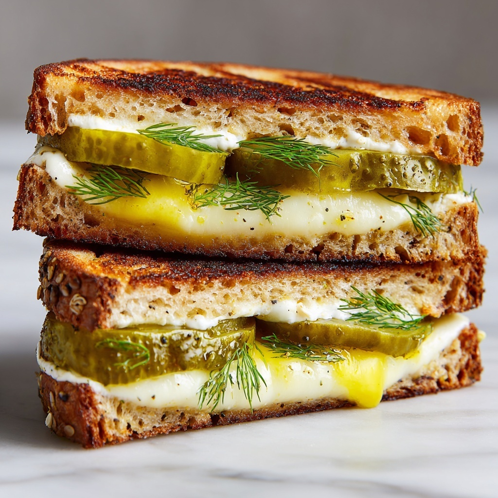 Dill Pickle Grilled Cheese Recipe - Recipe Image