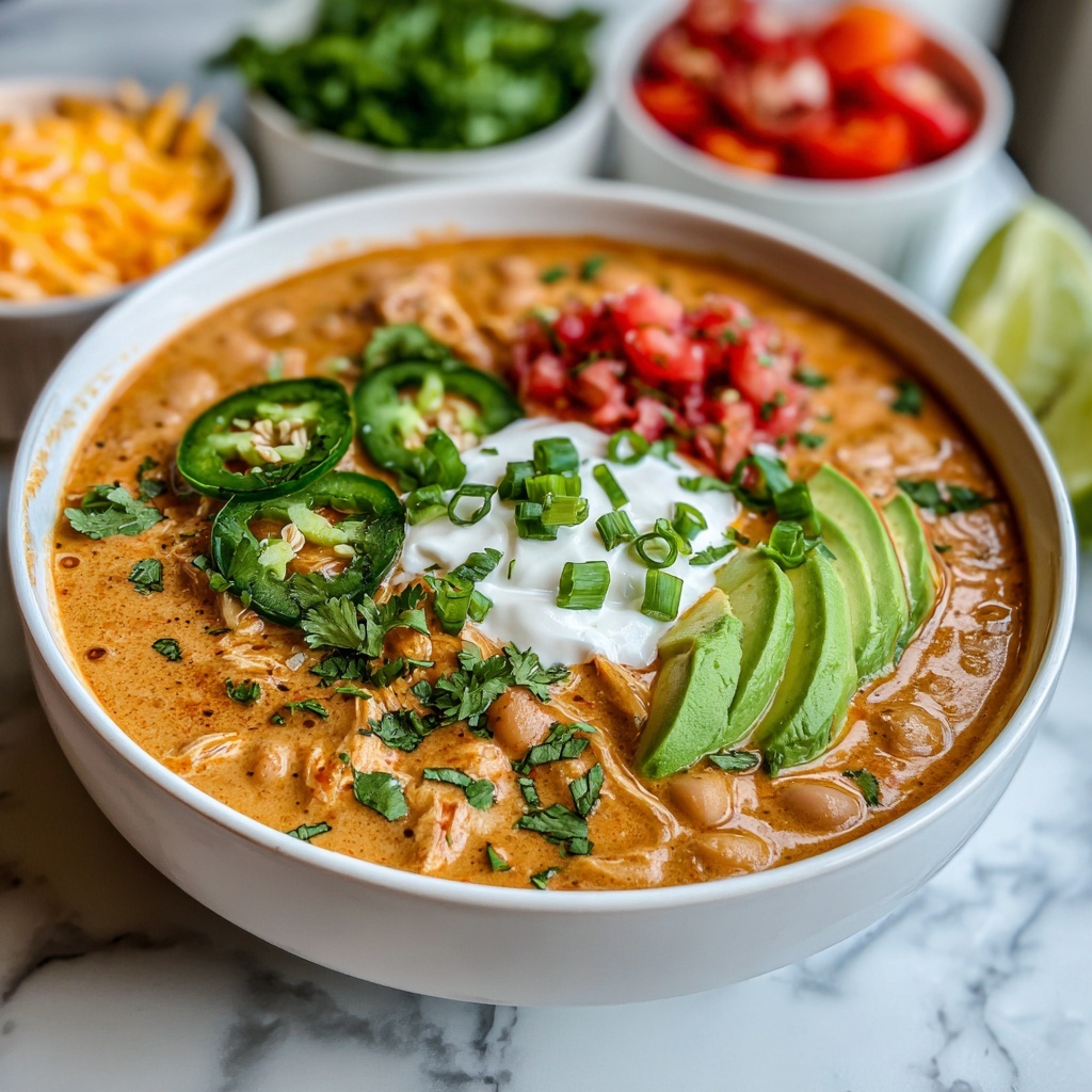 Creamy Cajun White Chicken Chili Recipe - Recipe Image