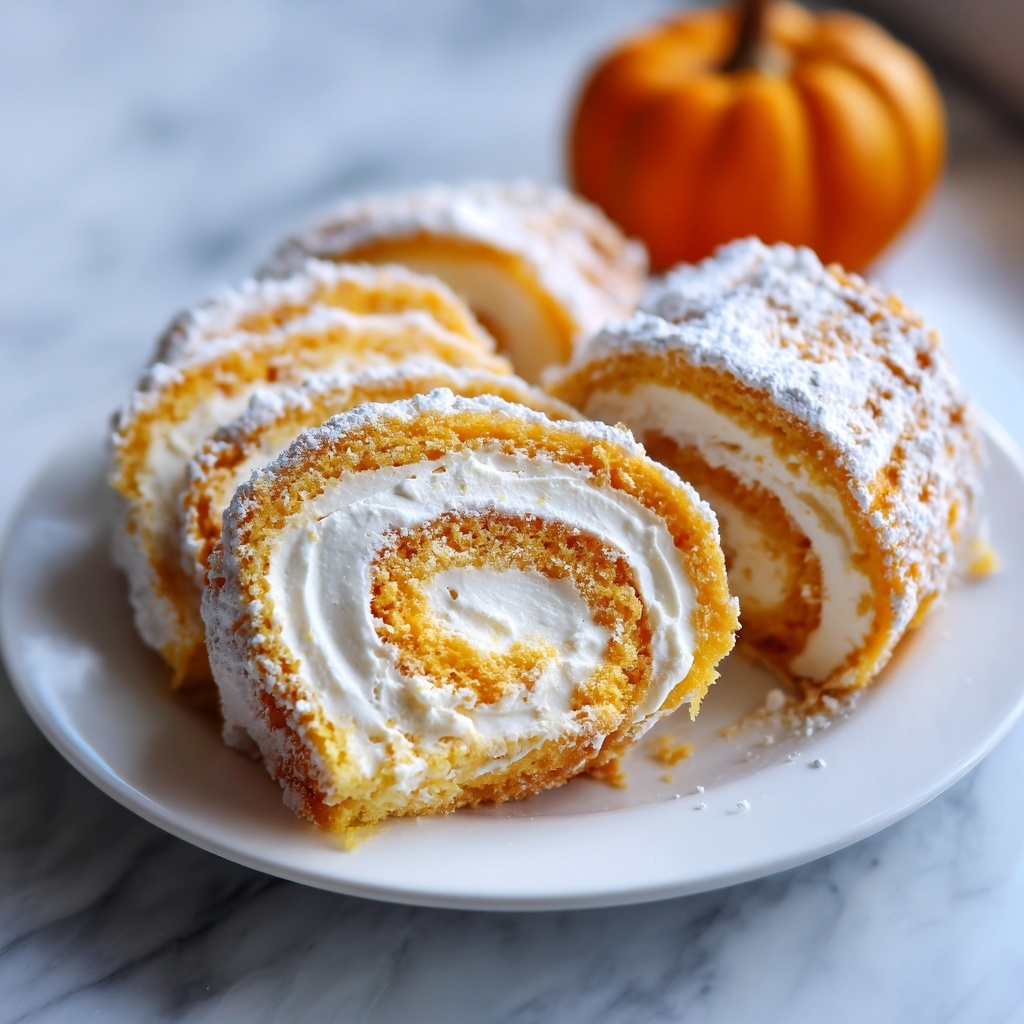 Classic Pumpkin Roll with Cream Cheese Filling Recipe - Recipe Image
