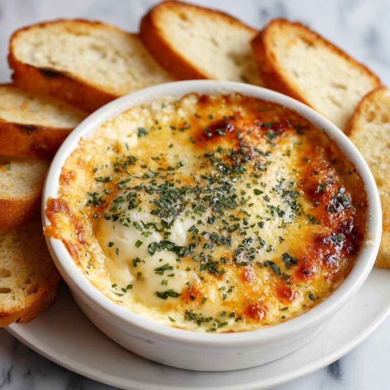 Baked Garlic Bread Dip Recipe
