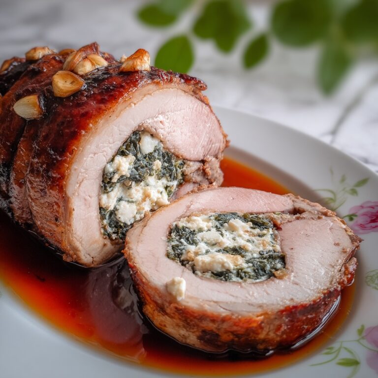 Stuffed Leg of Lamb with Spinach and Goat Cheese Recipe