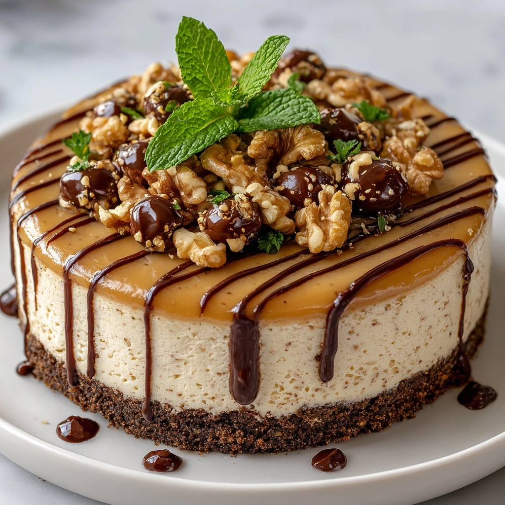 Whimsical Peanut Butter Swirl Cheesecake Recipe - Recipe Image