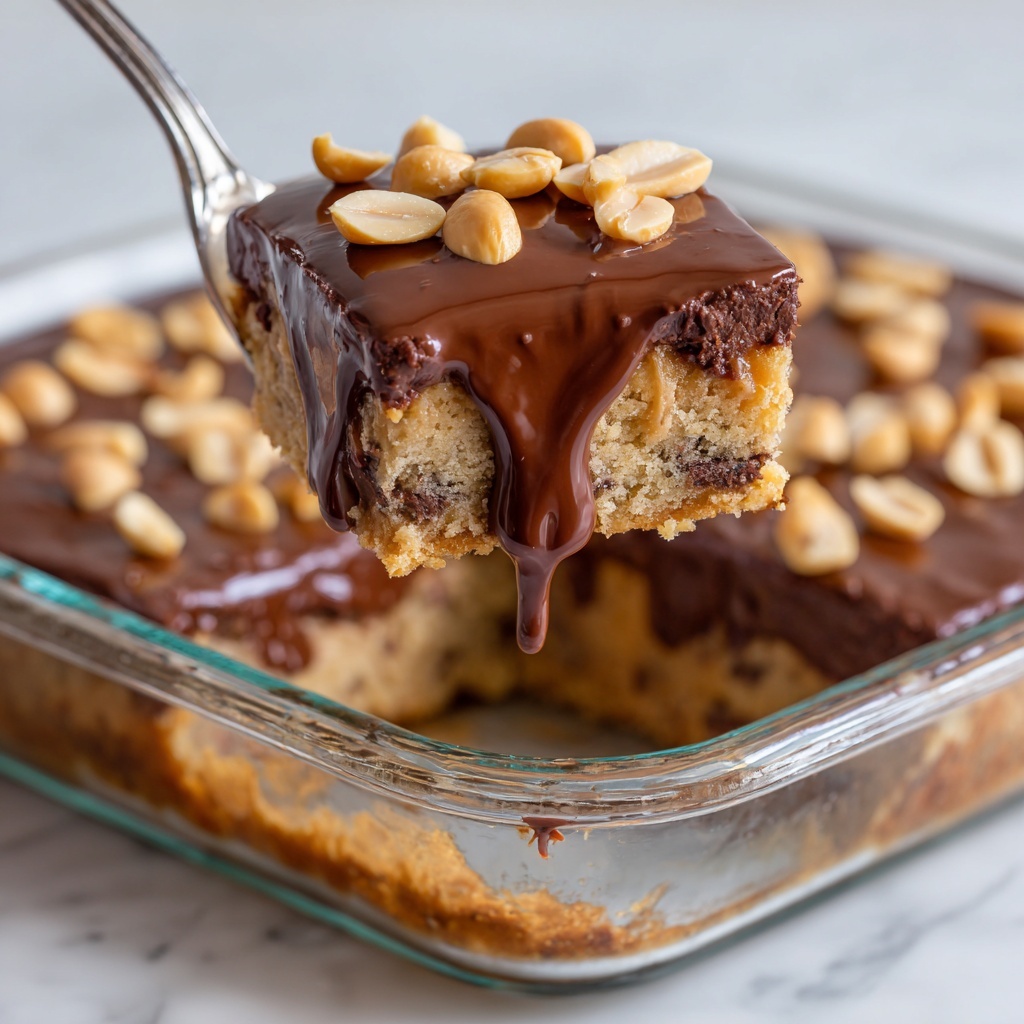 Peanut Butter Cup Dump Cake Recipe - Recipe Image