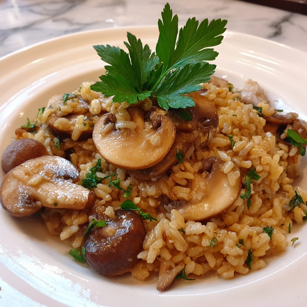 Farro with Wild Mushrooms Recipe - Recipe Image