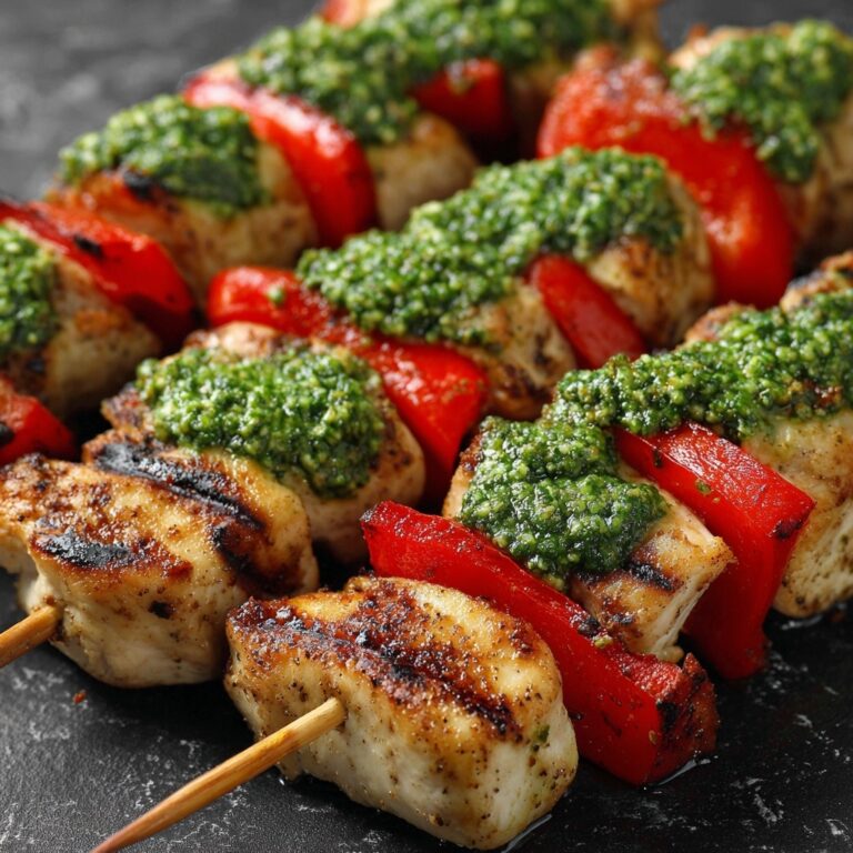 Chicken Pesto Kabobs Recipe