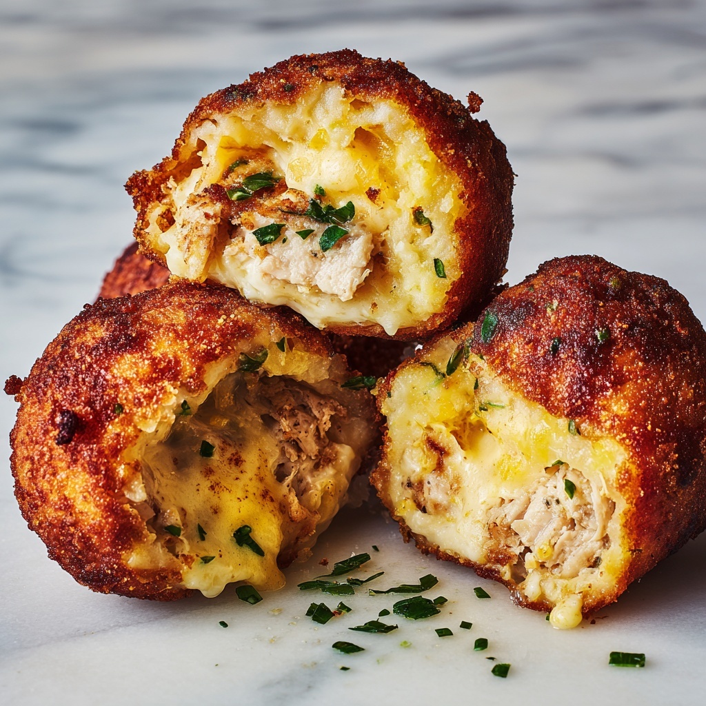 Crispy Potato Croquettes with Creamy Chicken Filling Recipe - Recipe Image