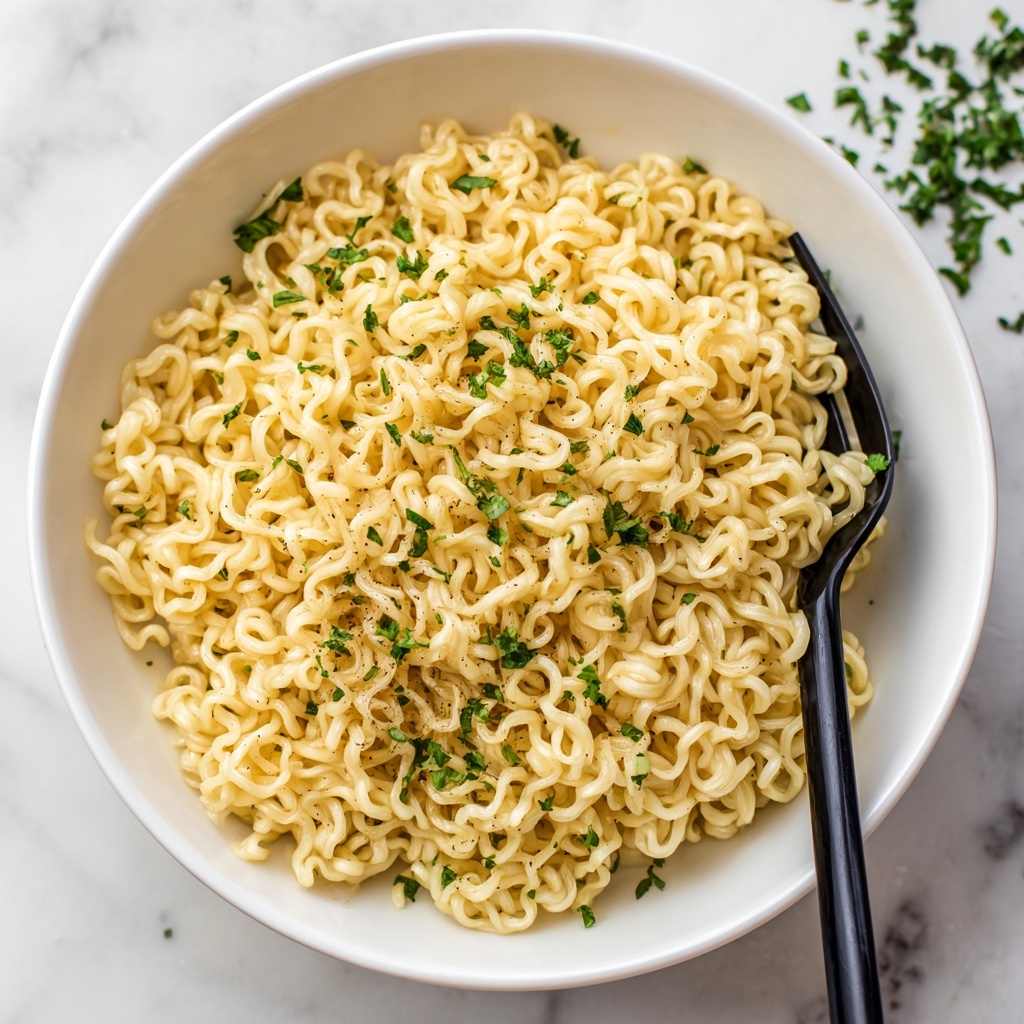 Garlic Butter Ramen Noodles Recipe - Recipe Image