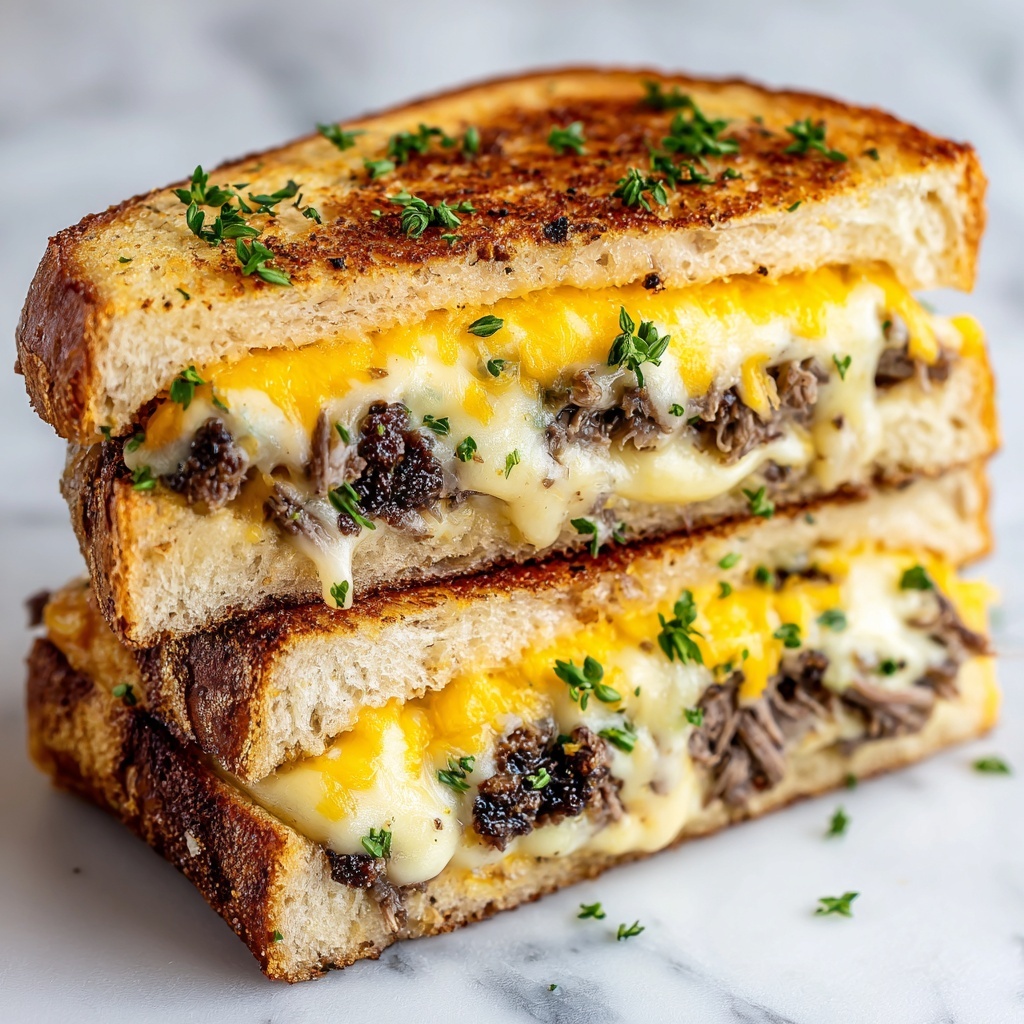 Southern Brisket Grilled Cheese Recipe - Recipe Image