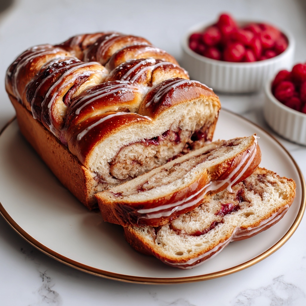Raspberry Swirl Brioche Loaf Recipe - Recipe Image
