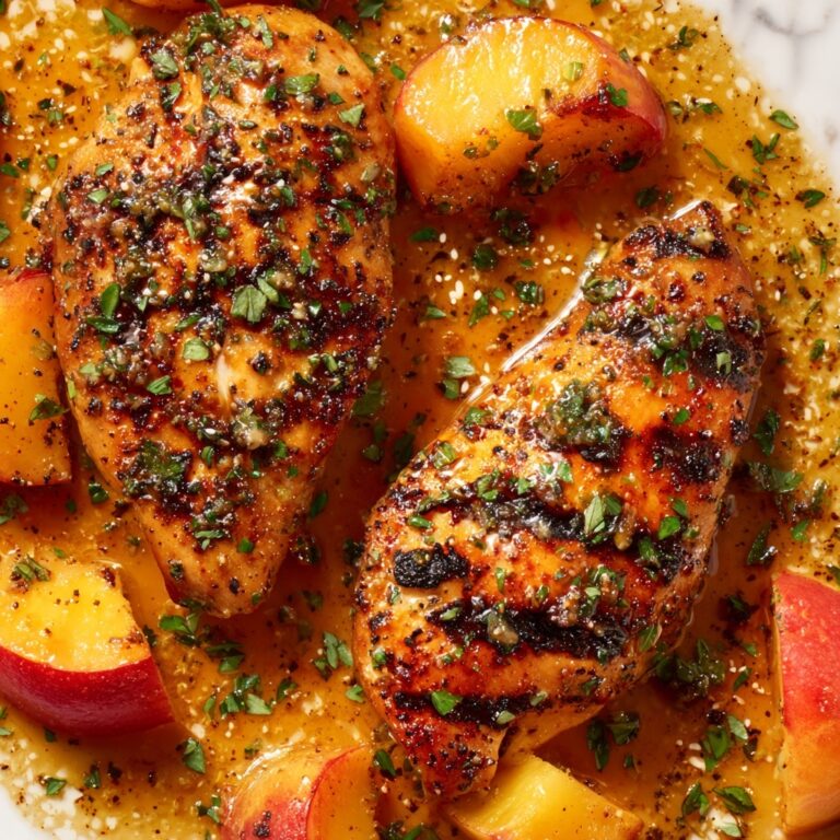 Grilled Chili Peach Chicken Recipe
