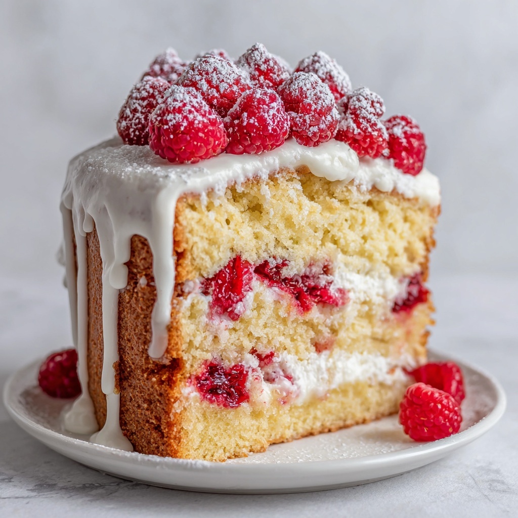 White Chocolate Raspberry Dream Cake Recipe - Recipe Image