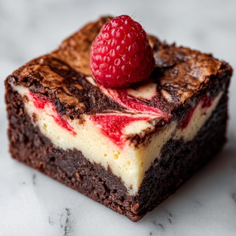 Raspberry Swirl Zucchini Brownies Recipe