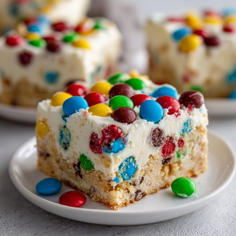 Easy M&M Ice Cream Sandwich Cake Recipe