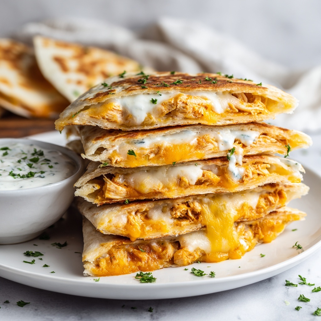 Buffalo Chicken Quesadillas Recipe - Recipe Image