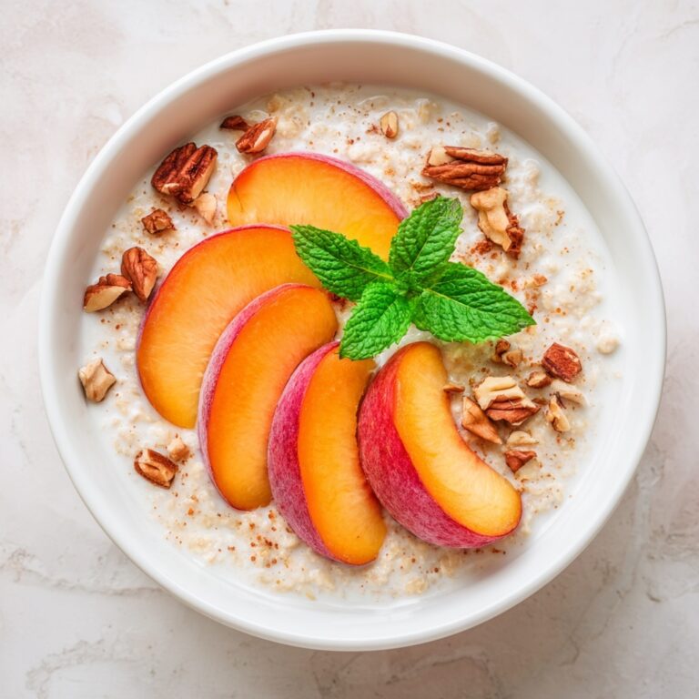 Peaches & Cream Oatmeal Recipe