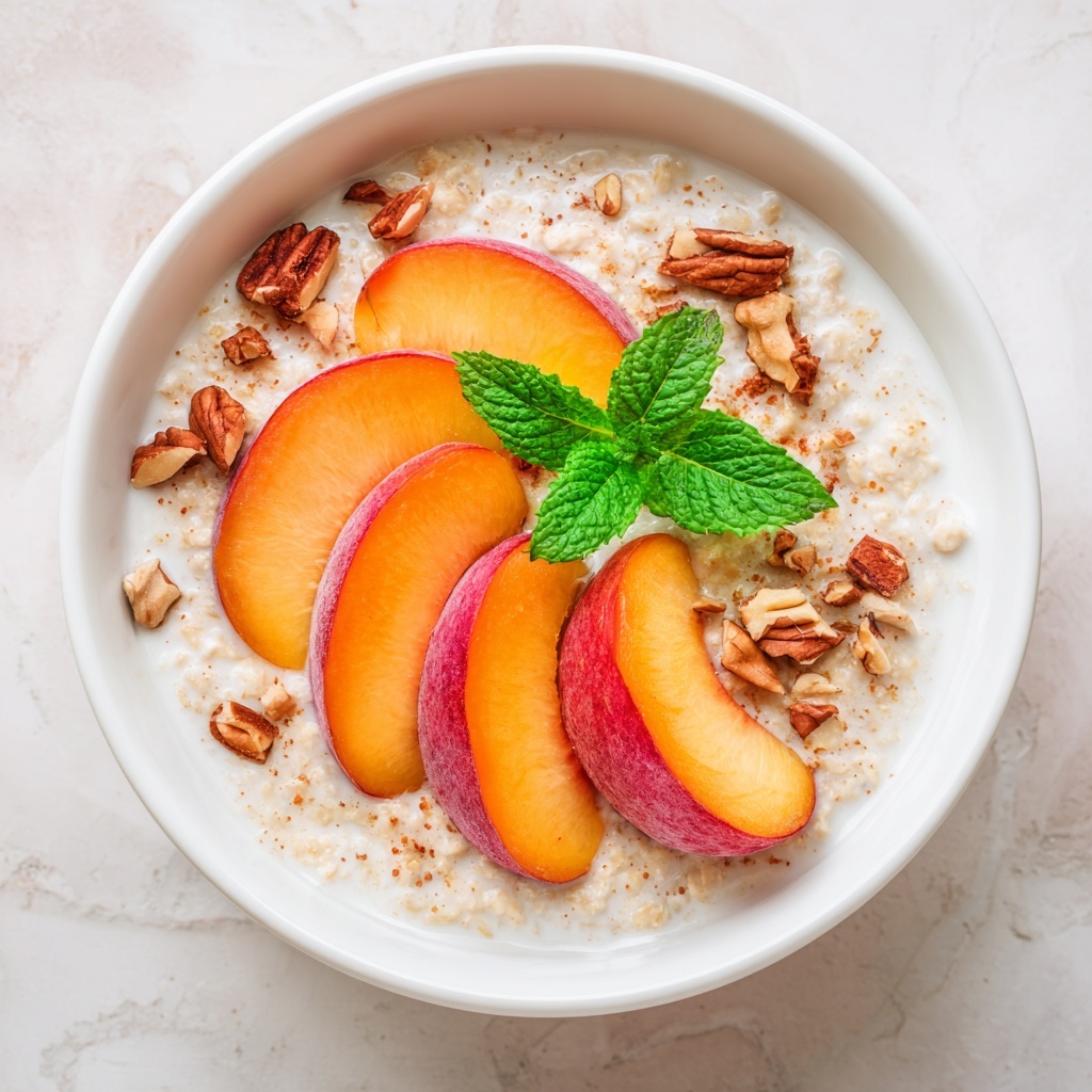 Peaches & Cream Oatmeal Recipe - Recipe Image