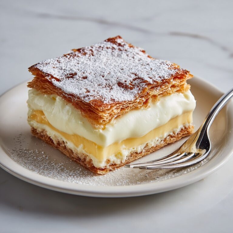 Puff Pastry Vanilla Custard Cream Squares Recipe