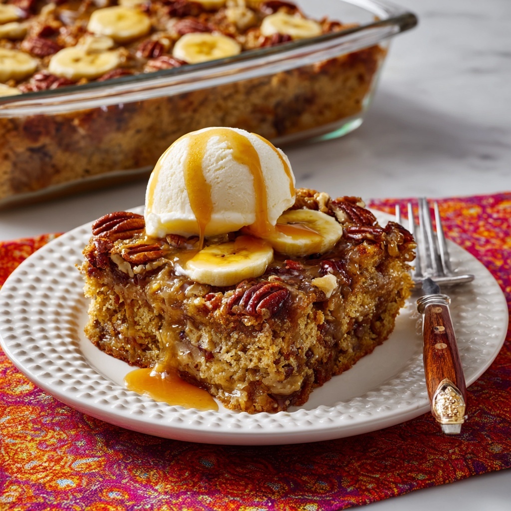 Banana Bread Dump Cake Recipe - Recipe Image