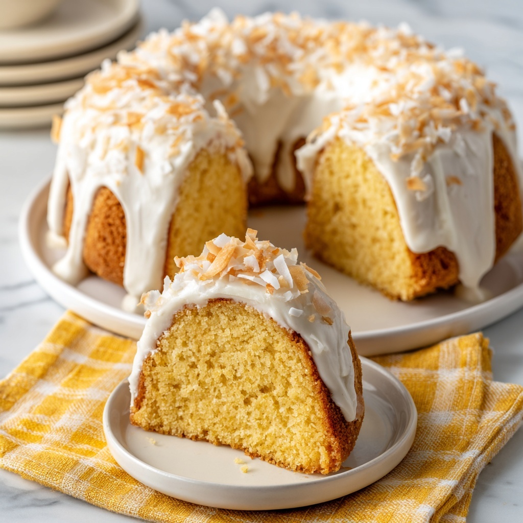 Tom Cruise Cake (White Chocolate Coconut Bundt Cake) Recipe - Recipe Image