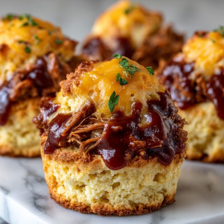 BBQ Pulled Pork Biscuit Cups Recipe
