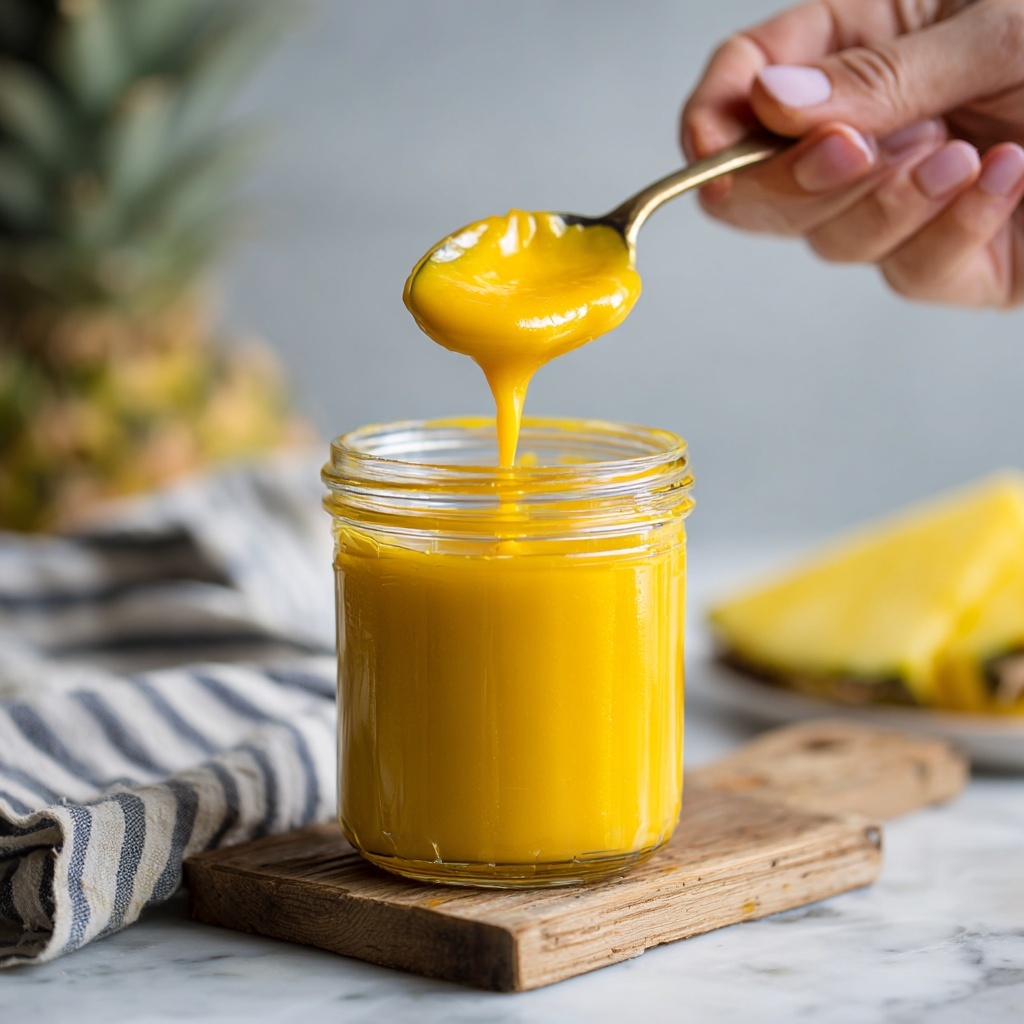 Easy Pineapple Curd (Eggless, Dairy-Free) Recipe - Recipe Image