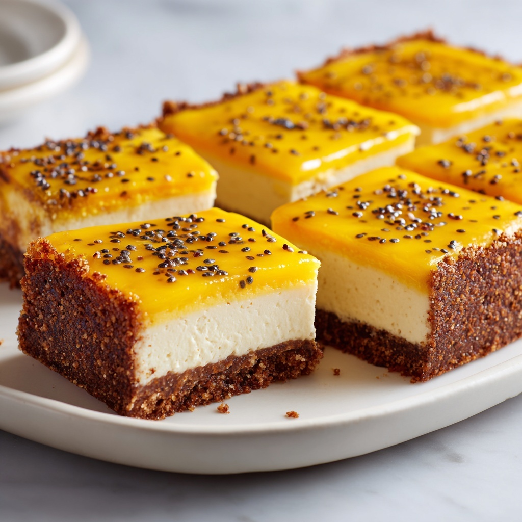 No Bake Passion Fruit Cheesecake Recipe - Recipe Image