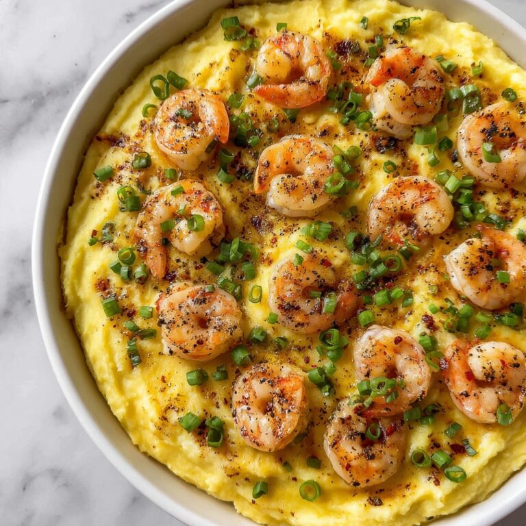Creamy Shrimp and Grits Casserole with Cheddar Crust Recipe