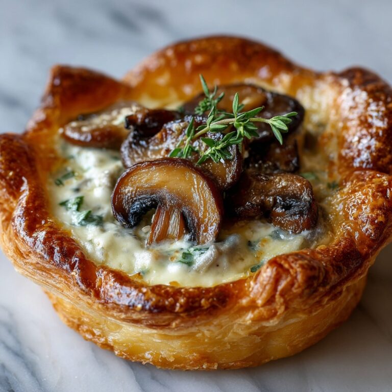 Mushroom, Shallot, and Herbed Goat Cheese Tarts Recipe