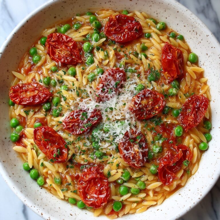 Spring Vegan Orzotto with Sun-Dried Tomato Pesto and Asparagus Recipe