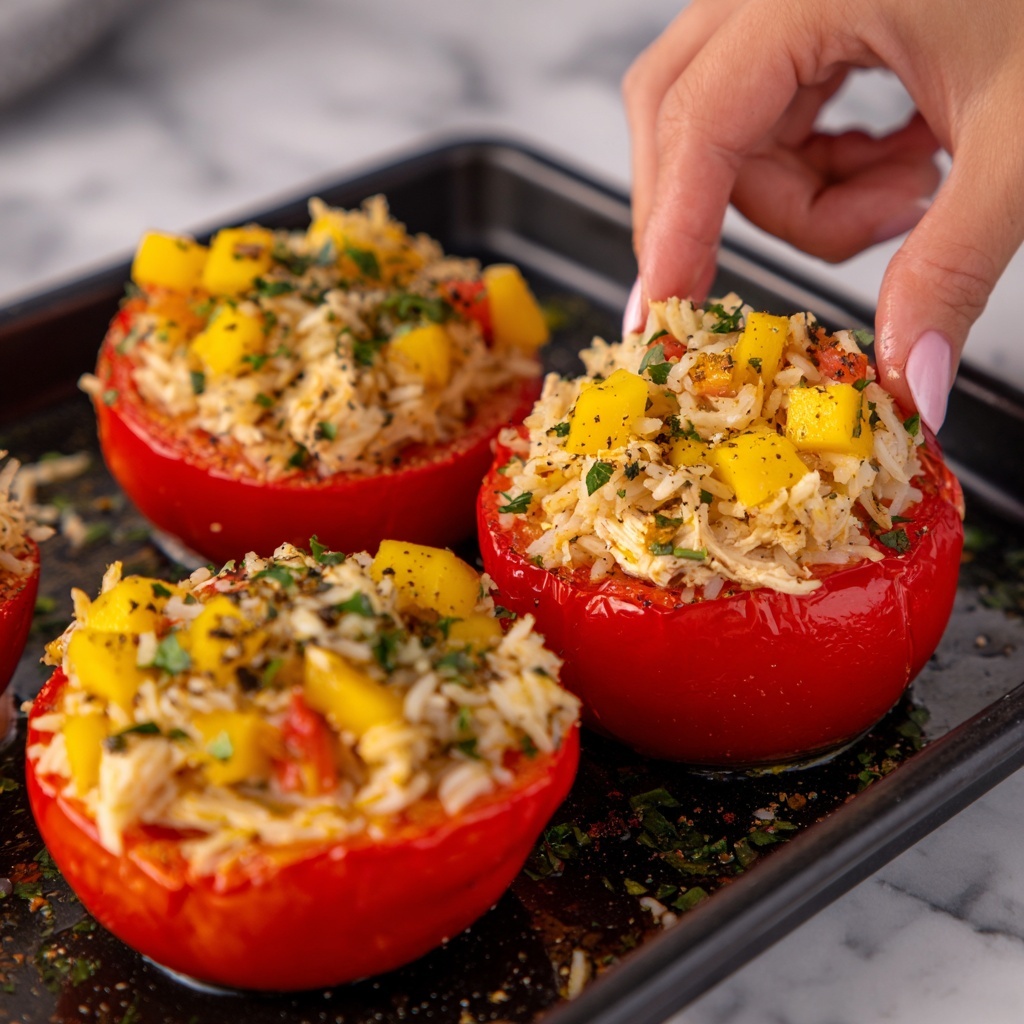 Teriyaki Pineapple Chicken & Rice Stuffed Peppers Recipe - Recipe Image