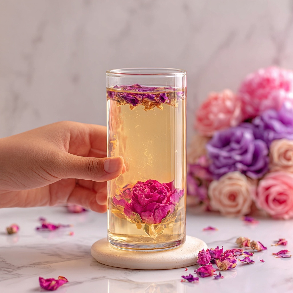 Rose Simple Syrup Recipe - Recipe Image