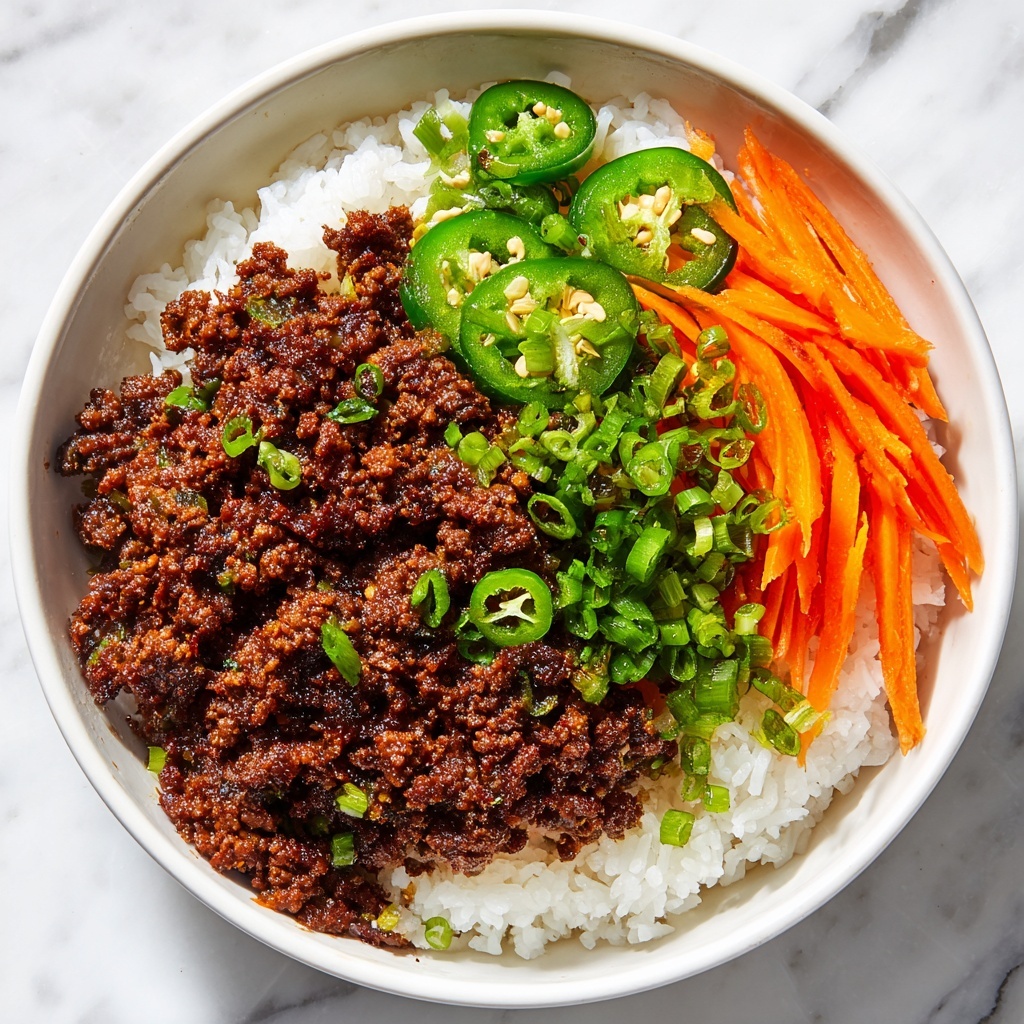 Korean Ground Beef Bowl Recipe - Recipe Image