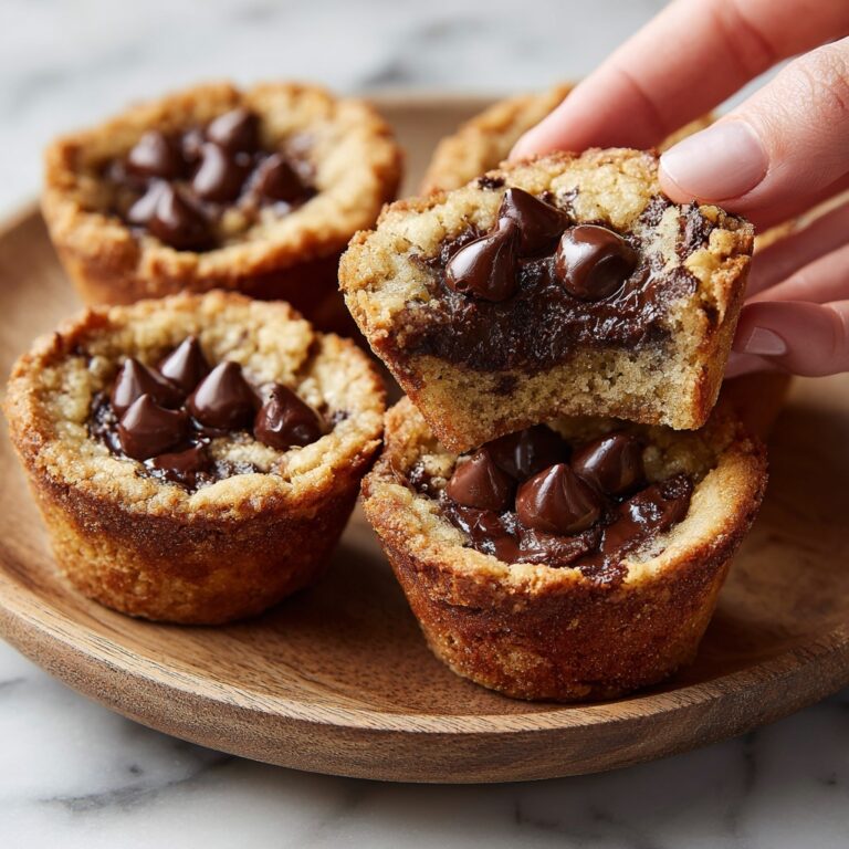 Fudge Filled Chocolate Chip Cookie Cups Recipe