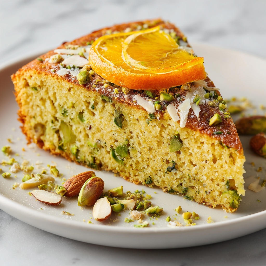 Flourless Orange, Pistachio, and Almond Cake Recipe - Recipe Image