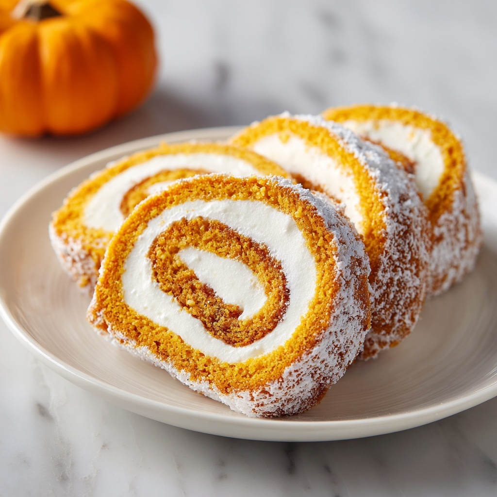Classic Pumpkin Roll with Cream Cheese Filling Recipe - Recipe Image