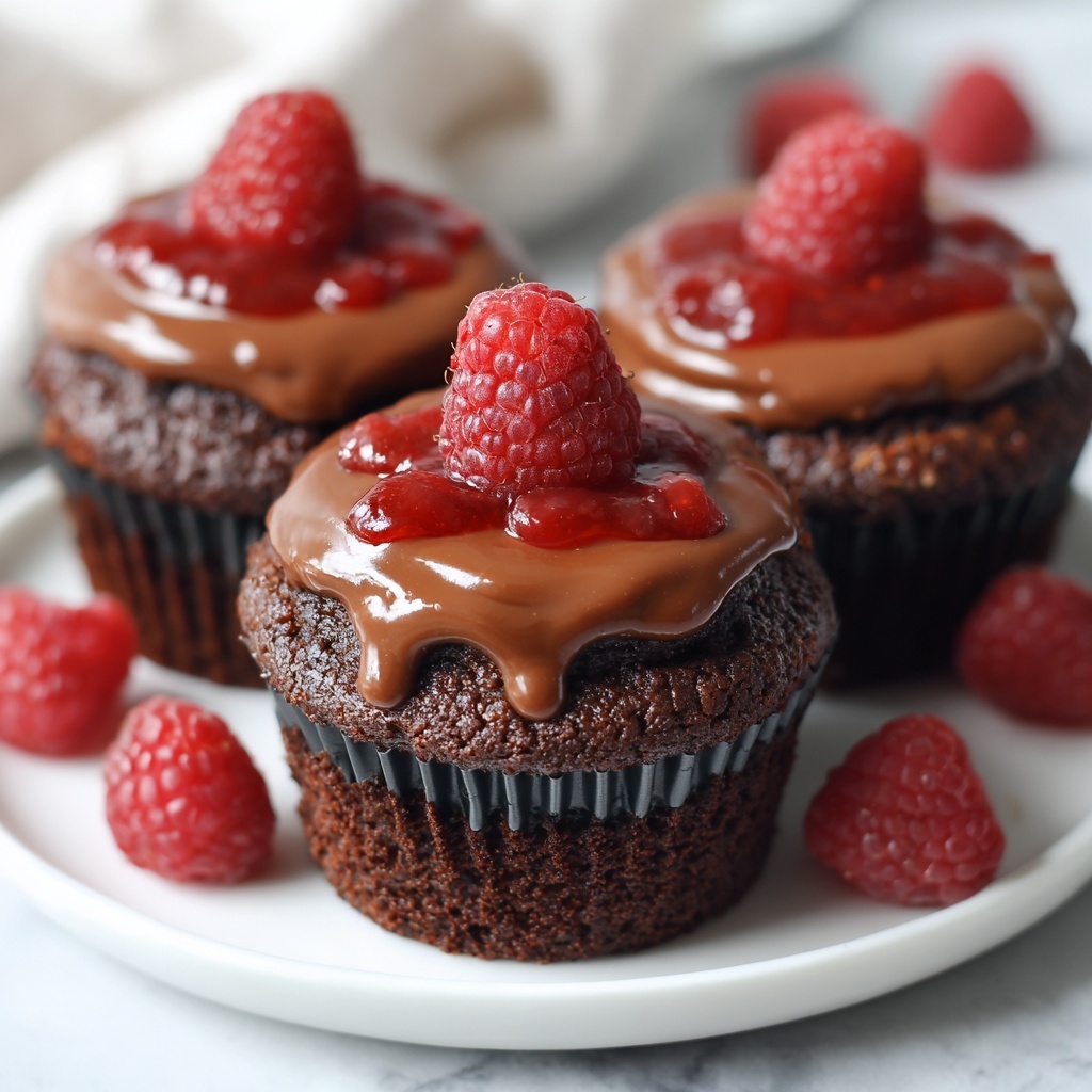 Raspberry Chocolate Lava Cupcakes Recipe - Recipe Image