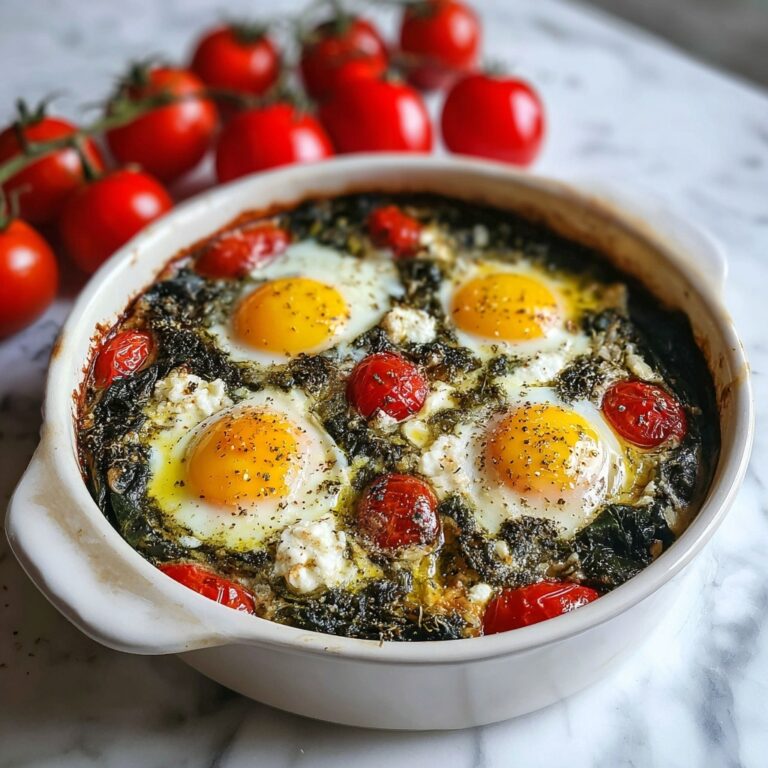 Mediterranean Baked Feta Eggs Recipe