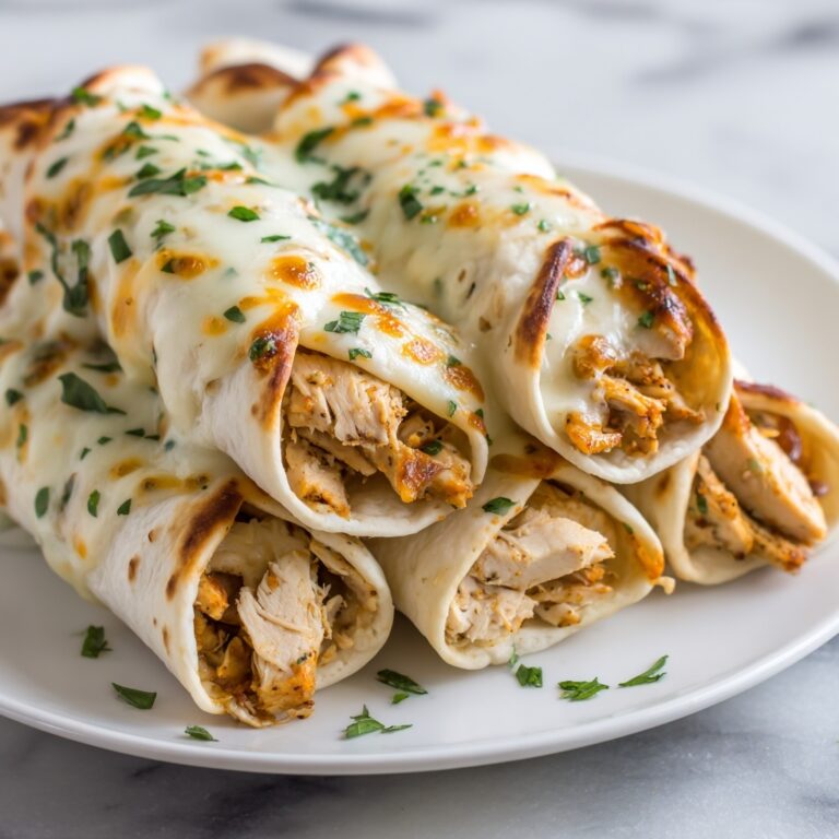 Cheesy Chicken Enchiladas with Homemade Red Sauce Recipe