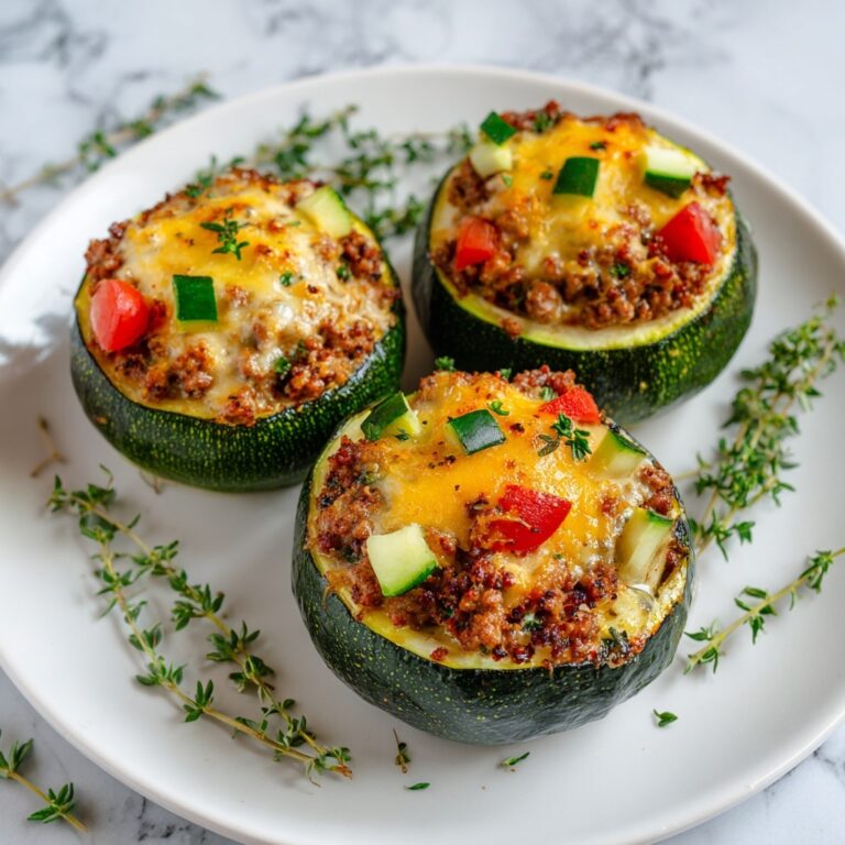 Ground Turkey Taco Stuffed Zucchini Boats Recipe