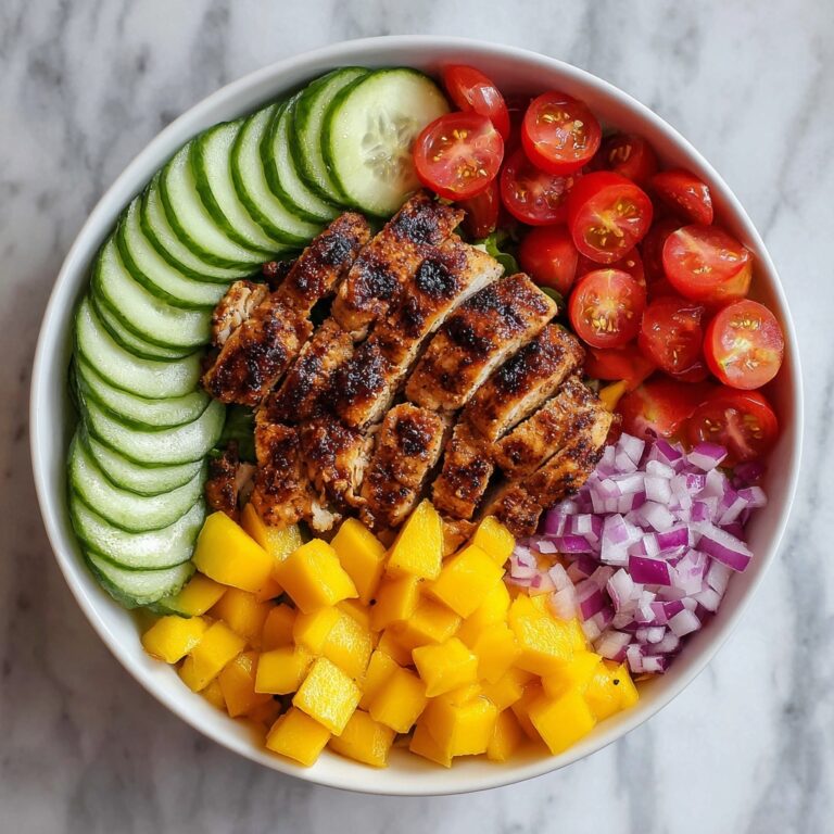 Chicken Mango Salad with Honey Lemon Dressing Recipe