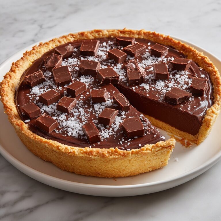Salted Dark Chocolate Tart Recipe