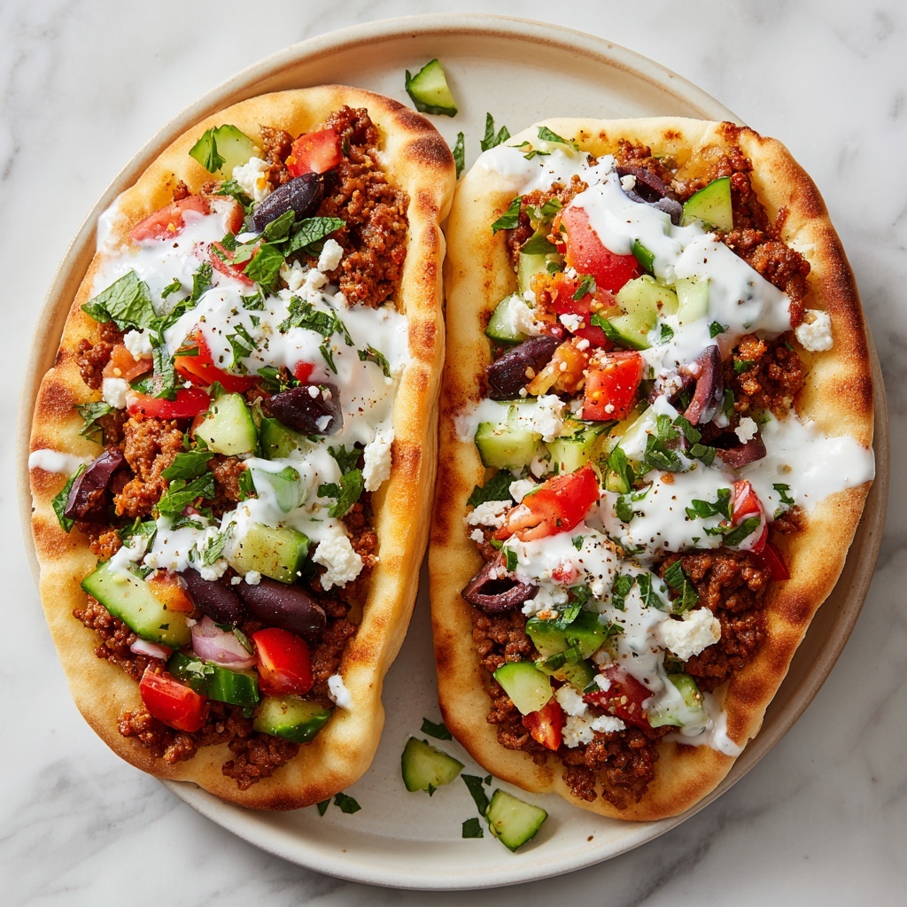 Mediterranean Ground Chicken Pitas Recipe - Recipe Image