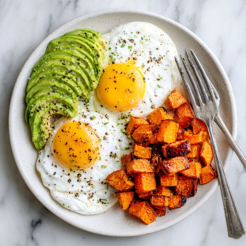 Soft Scramble and Roasted Sweet Potato Plate Recipe - Recipe Image