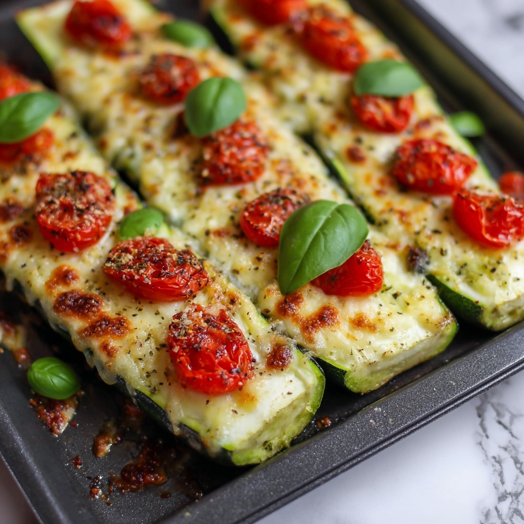 Zucchini Pizza Boats Recipe - Recipe Image