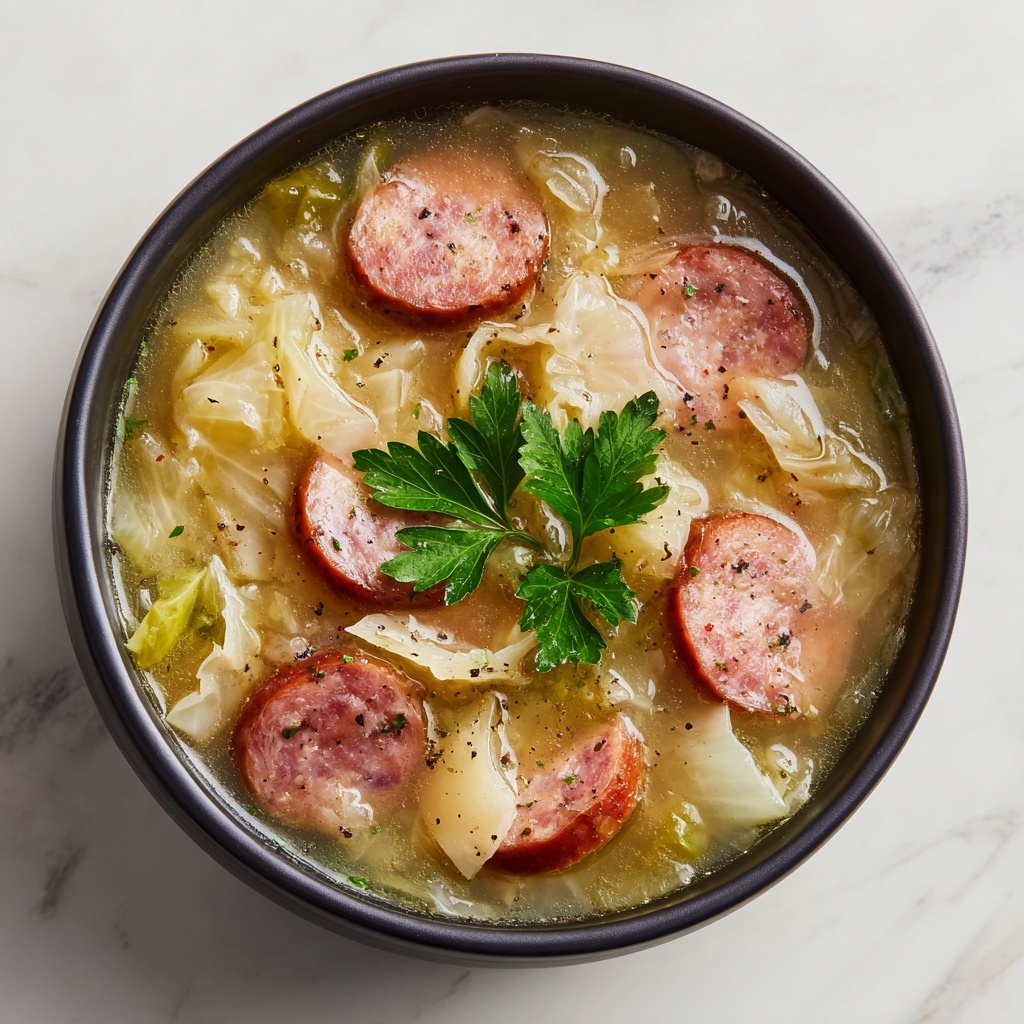 Kielbasa and Cabbage Soup Recipe - Recipe Image