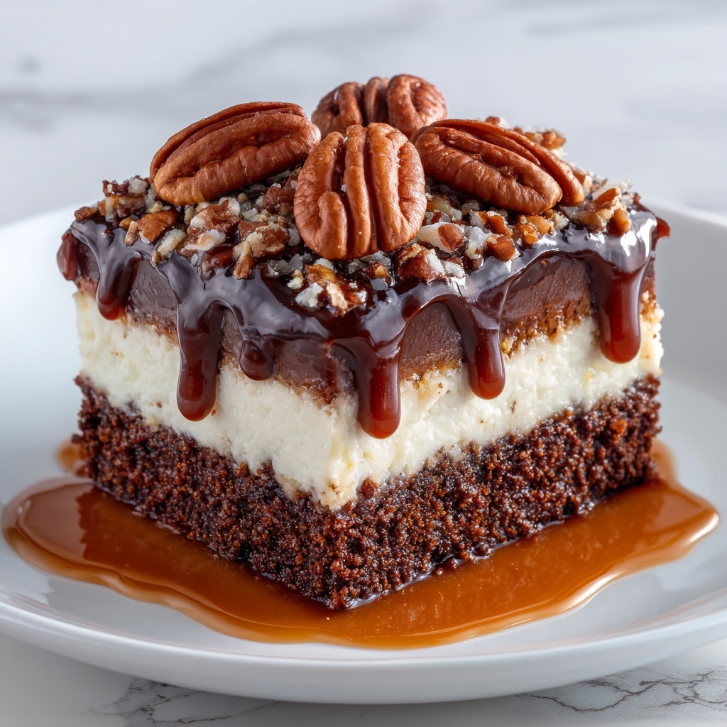 German Chocolate Poke Cake Recipe - Recipe Image