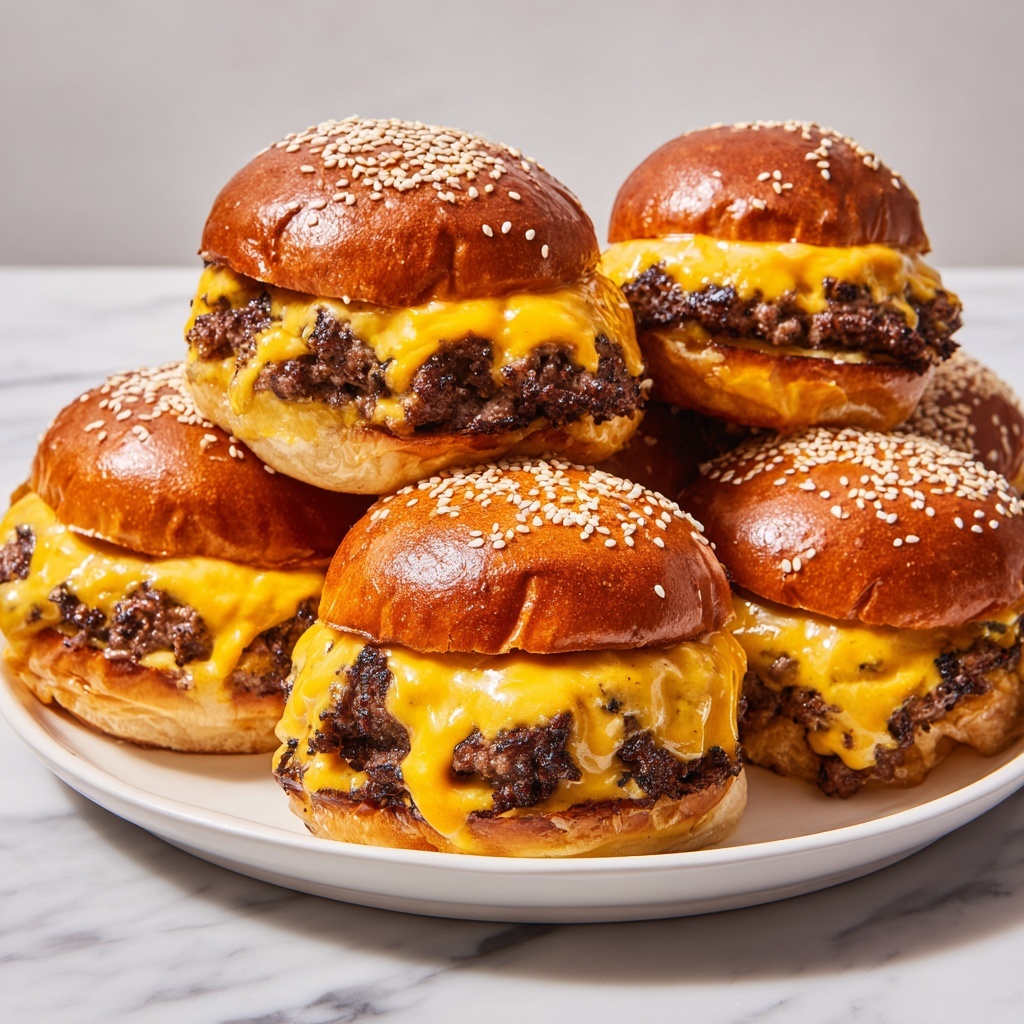 Classic Cheeseburger Sliders Recipe - Recipe Image